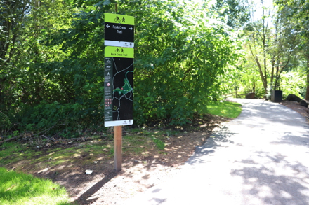 Directional signage for Rock Creek Trail – map with highlighted location